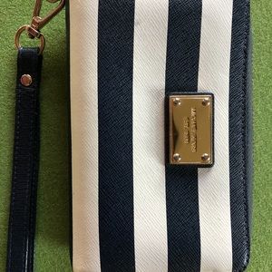 Beautiful striped wristlet